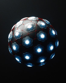 C4D 模型抽象珠子眼睛