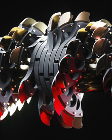 C4D 模型机械电路板零件设备