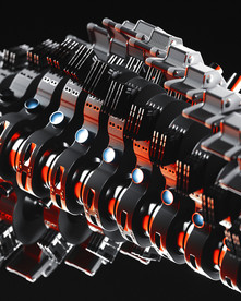 C4D 模型机械电路板零件设备