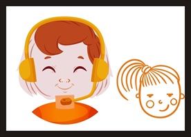手绘卡通插画