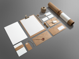 品牌形象样机PSD模板智能贴图