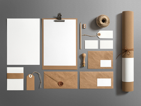 品牌形象样机PSD模板智能贴图