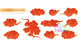 线条祥云云纹格式古典图片祥云