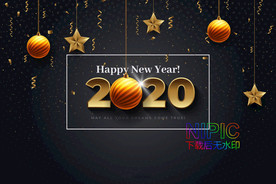 背景图卡通吉祥ai霓虹鼠年