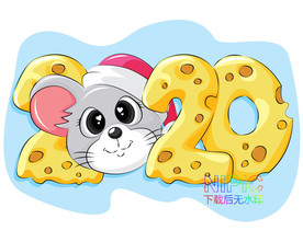 鼠年素材矢量图格式202矢量