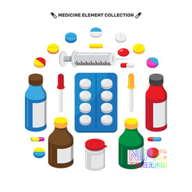 图片素材模版胶囊背景矢量图针