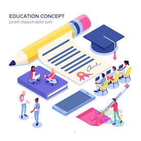 网站海报网页矢量书本矢量图