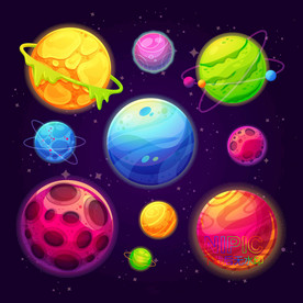 图片格式矢量图木星背景图形