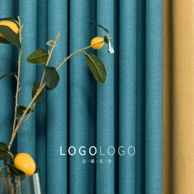 家居布艺淘宝天猫窗帘主图海报