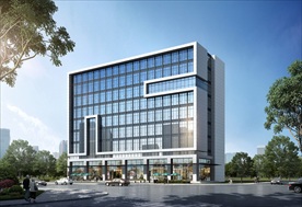 办公楼厂房工业园区园区效果图