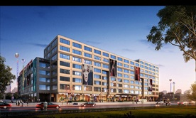 办公楼厂房工业园区园区效果图