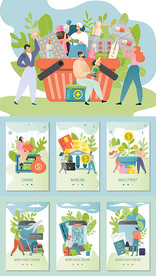 扁平化人物插图