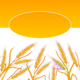 背景图片图形一袋麦子矢量图