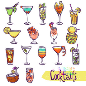 图形背景图eps苹果汁椰汁