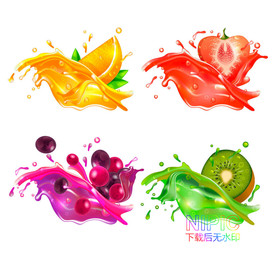 格式液体香蕉汁西瓜汁模版橙汁