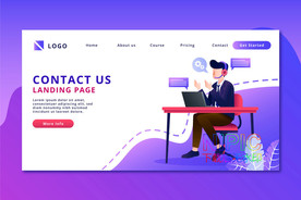 话务员宣传下载商务格式图形