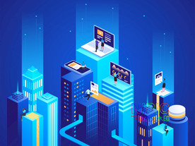 海报背景图矢量图高楼素材模板