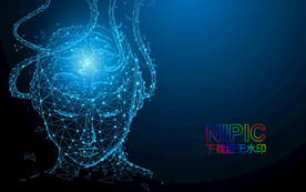 ai人工智能素材数字点线风格