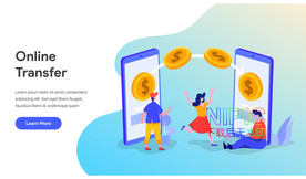 信用卡宣传网银金融图片背景图