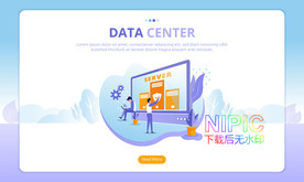 团队市场营销ui矢量网页社交