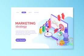 增长背景图2.5d网页下载