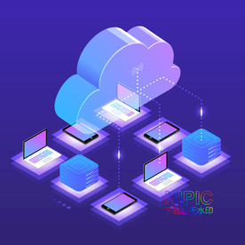 安全物联网cloud背景图