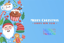 图片展板eps圣诞快乐圣诞节