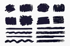 笔刷 展板背景模板