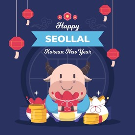 牛 新年展板背景