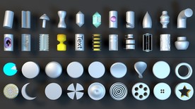 C4D 模型 不锈钢工件零件