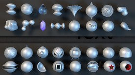 C4D 模型 不锈钢工件零件