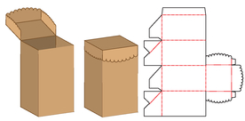 弧边翻盖礼盒包装