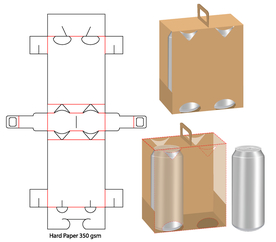 外带啤酒手提纸盒包装