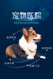 宠物医院活动宣传海报素材