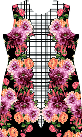 欧美裁片  复古  手绘花