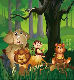 动物合影 上拾伍