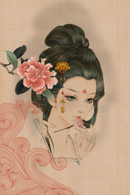 中国风 水墨 喜庆背景