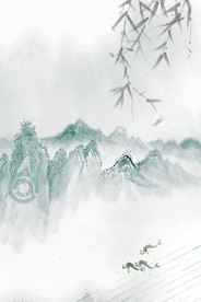 中国风 水墨 喜庆背景图片