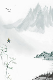 中国风 水墨 喜庆背景图片