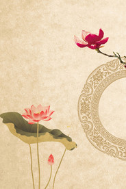 中国风 水墨 喜庆背景图片