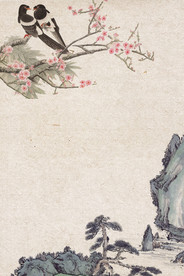 中国风 水墨 喜庆背景图片