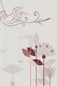 中国风 水墨 喜庆背景图片