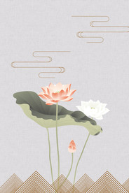 中国风 水墨 喜庆背景图片