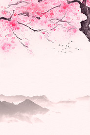 中国风 水墨 喜庆背景图片