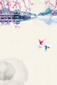 中国风 水墨 喜庆背景图片