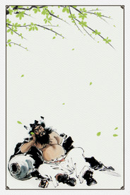 中国风 水墨 喜庆背景图片