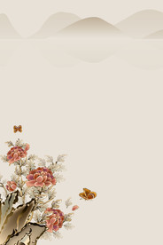 中国风 水墨 喜庆背景图片