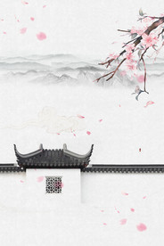 中国风 水墨 喜庆背景图片