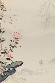 中国风 水墨 喜庆背景图片