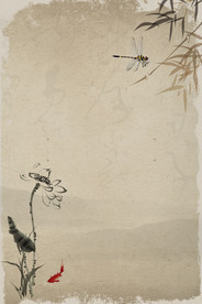 中国风 水墨 喜庆背景图片